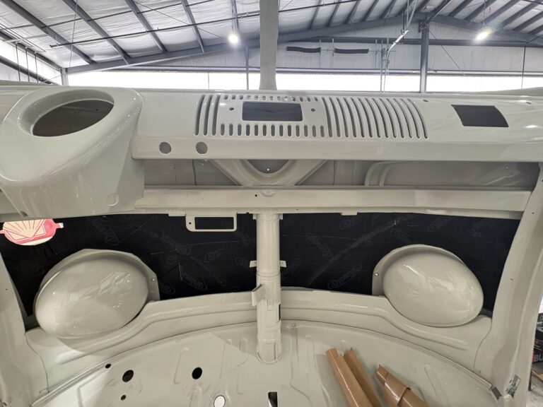 1963 23 window deluxe vw bus sound deadening install silver lining auto restoration