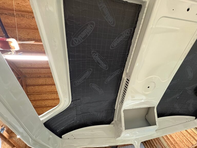 1963 23 window deluxe vw bus sound deadening install silver lining auto restoration