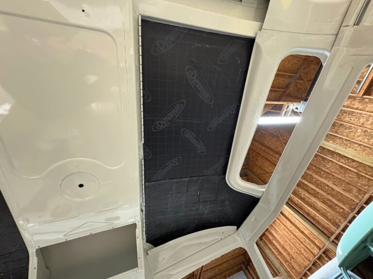 1963 23 window deluxe vw bus sound deadening install silver lining auto restoration