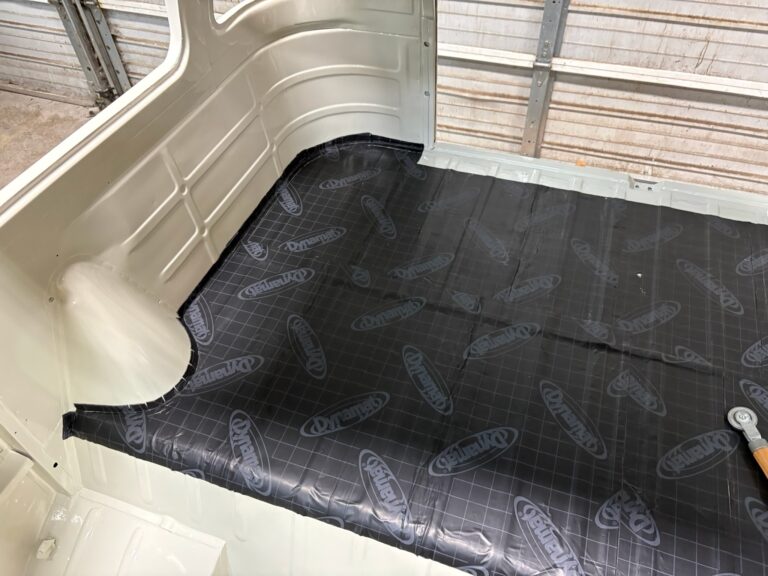1963 23 window deluxe vw bus sound deadening install silver lining auto restoration