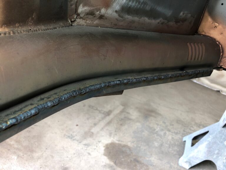 1956 vw beetle convertible restoration continued heater channel replacement silver lining auto restoration