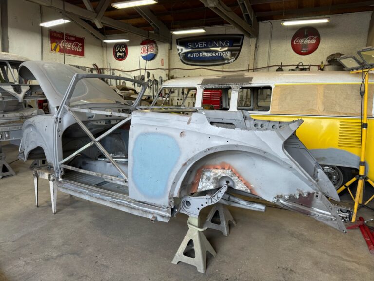 1956 vw beetle convertible restoration continued heater channel replacement silver lining auto restoration