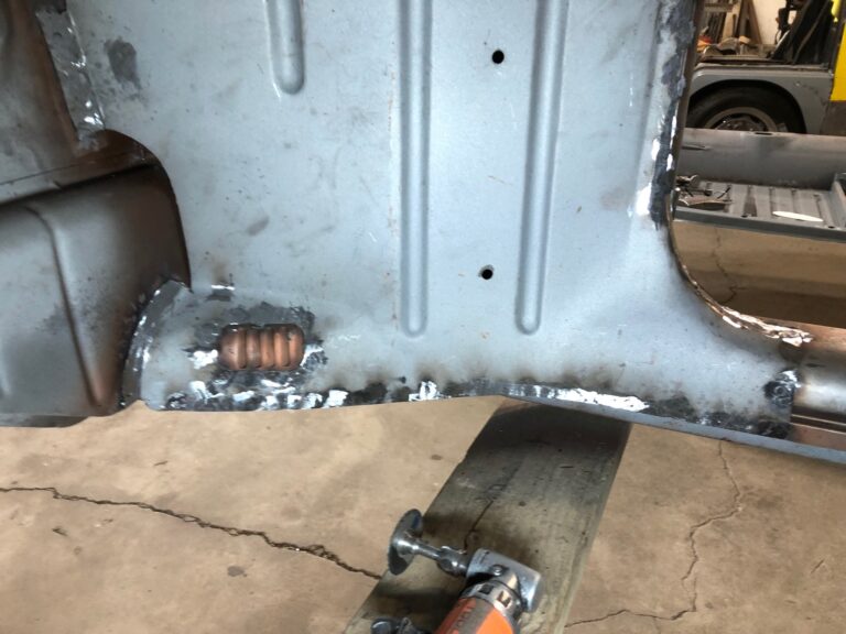 1956 vw beetle convertible restoration continued heater channel replacement silver lining auto restoration