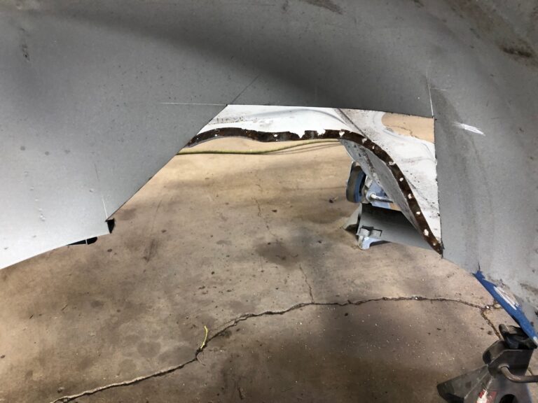 1956 vw beetle convertible restoration metal work begins silver lining auto restoration