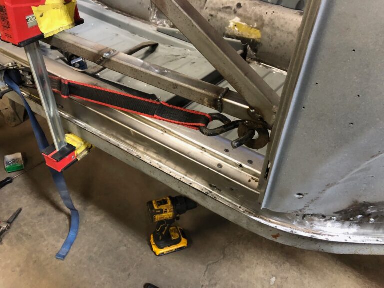 1956 vw beetle convertible restoration continued heater channel replacement silver lining auto restoration
