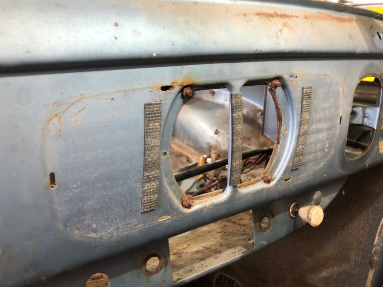 1956 vw beetle convertible restoration tear down into media blast silver lining auto restoration