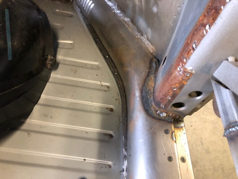 1956 vw beetle convertible restoration continued heater channel replacement silver lining auto restoration
