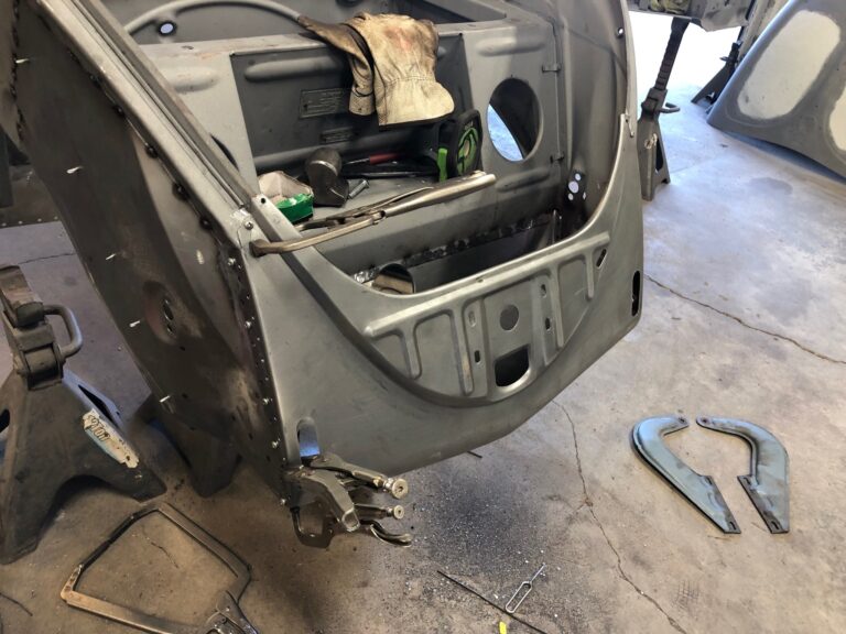 1956 vw beetle convertible restoration apron replacement silver lining auto restoration