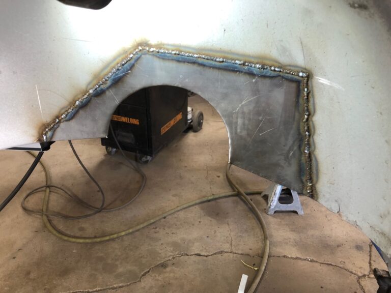 1956 vw beetle convertible restoration metal work begins silver lining auto restoration