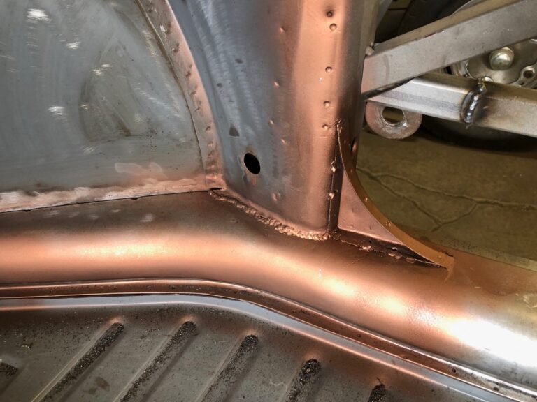 1956 vw beetle convertible restoration continued heater channel replacement silver lining auto restoration