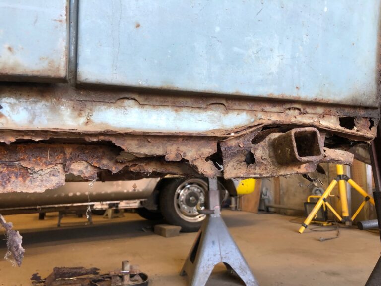 1956 vw beetle convertible restoration tear down into media blast silver lining auto restoration