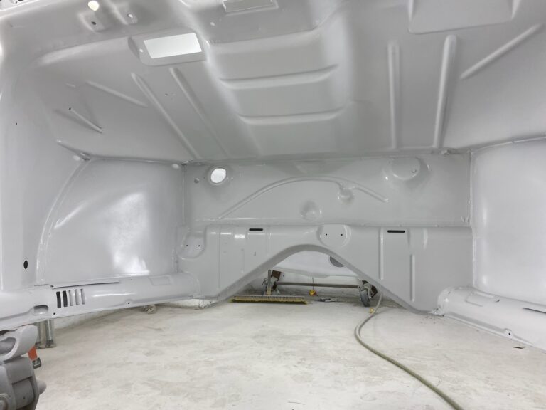 1965 steel sunroof vw beetle second prime silver lining auto restoration oregon