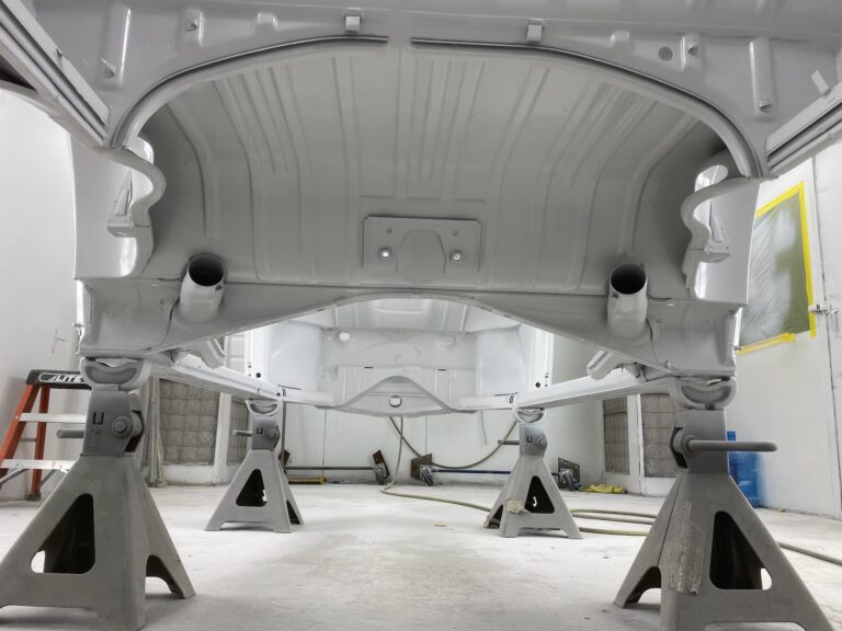 1965 steel sunroof vw beetle second prime silver lining auto restoration oregon