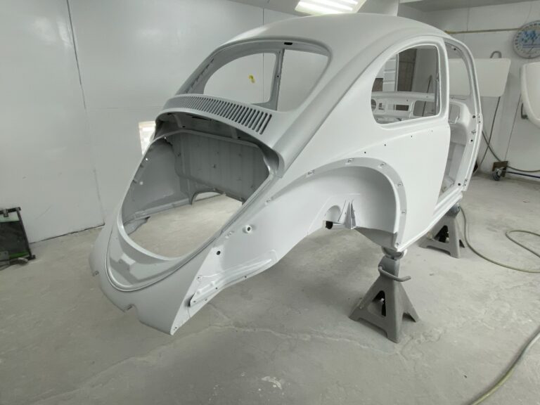 1965 steel sunroof vw beetle second prime silver lining auto restoration oregon