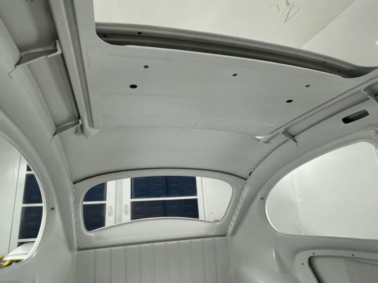 1965 steel sunroof vw beetle second prime silver lining auto restoration oregon