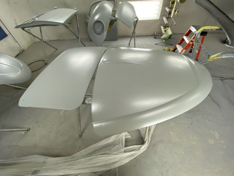 1965 steel sunroof VW Beetle metal work into sealer silver lining auto restoration oregon
