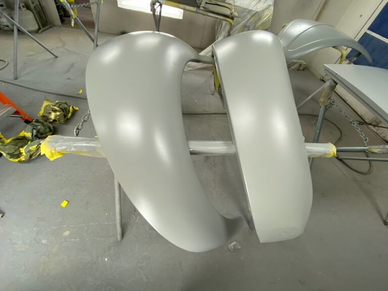 1965 steel sunroof VW Beetle metal work into sealer silver lining auto restoration oregon