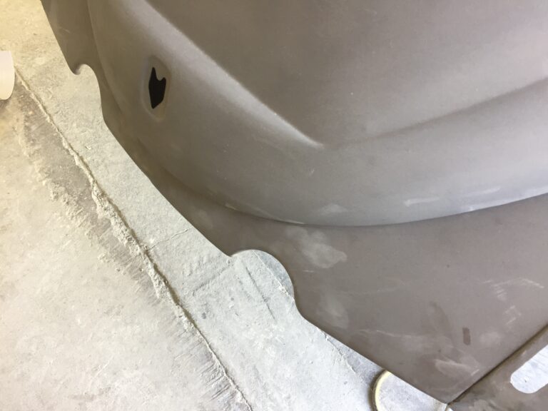 1965 steel sunroof VW Beetle metal work into sealer silver lining auto restoration oregon