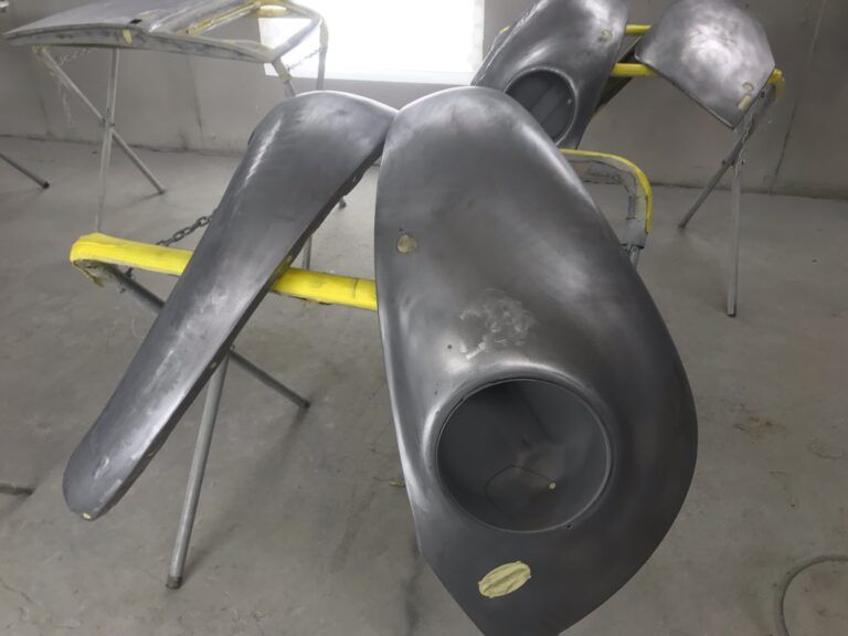1965 steel sunroof VW Beetle metal work into sealer silver lining auto restoration oregon