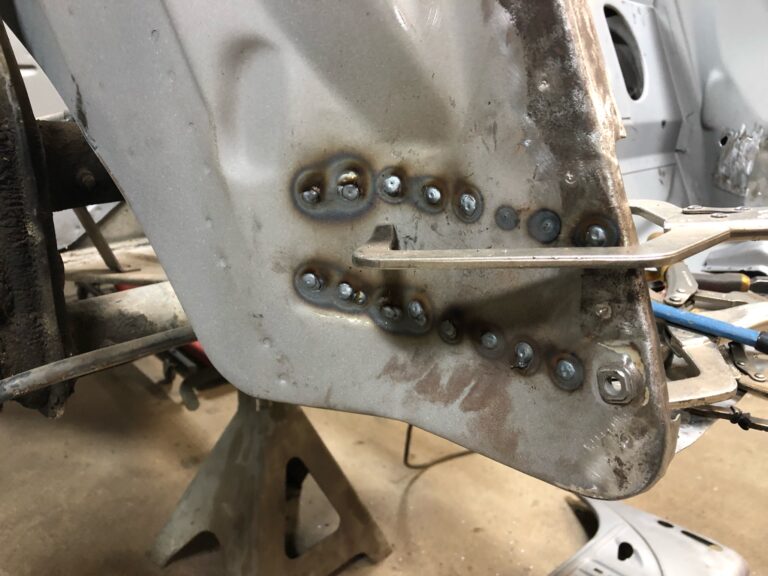 1965 steel sunroof VW Beetle rust repair silver lining auto restoration oregon